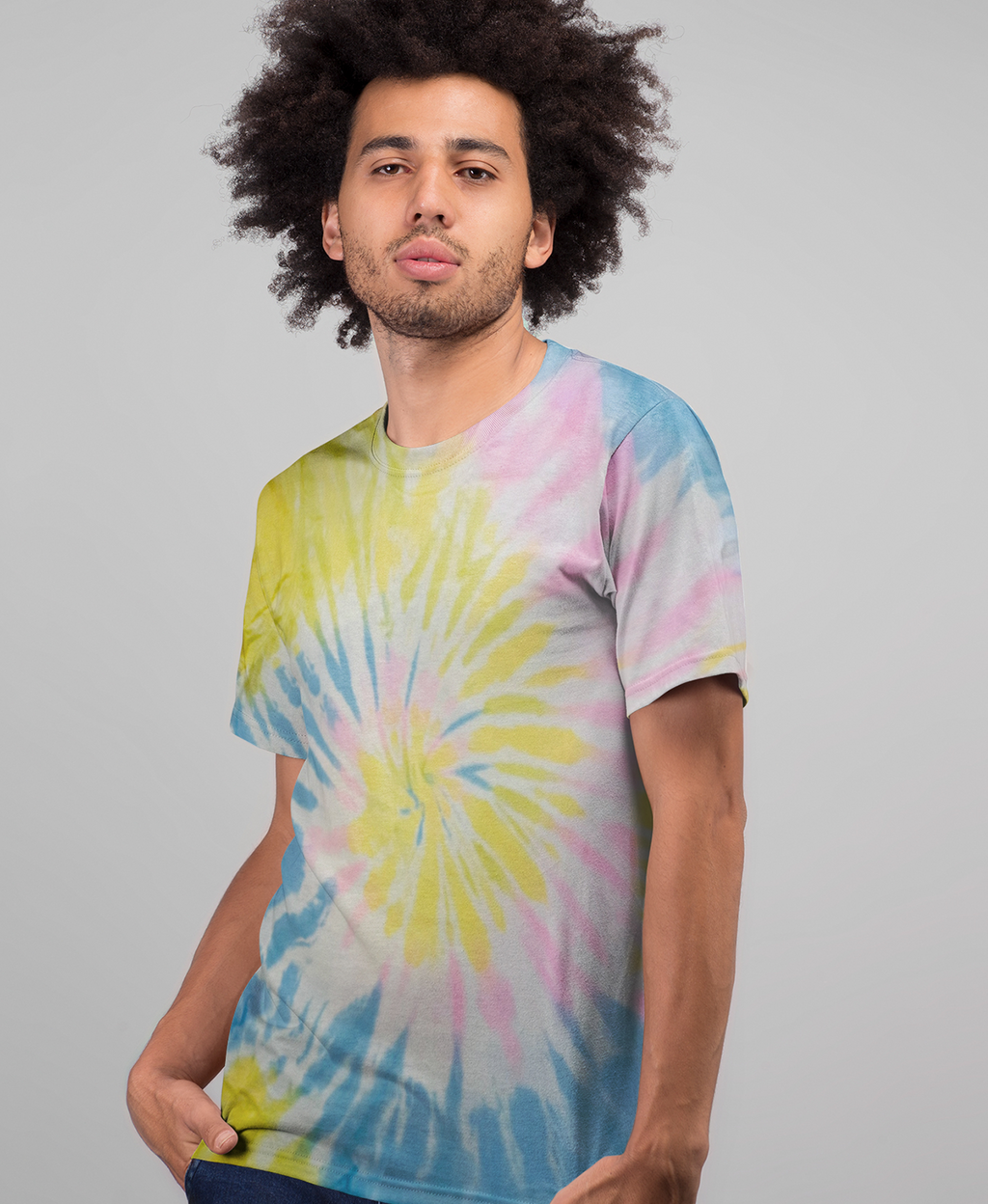 Good Vibes Tie Dye Mens T-Shirt – Tie Dye UK