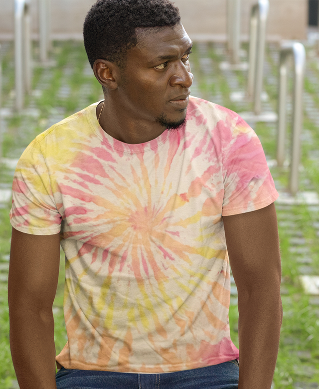 Champagne Tie Dye Mens T-Shirt