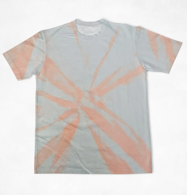 Neon Starburst Tie Dye Mens T-Shirt